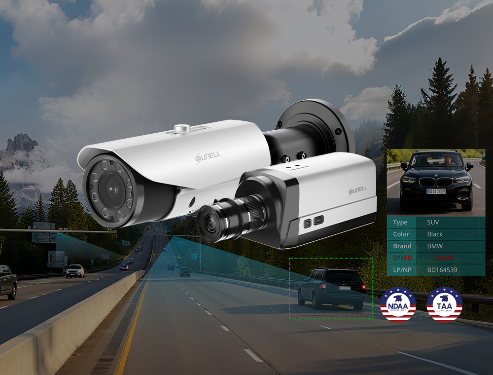 Automatic number plate recognition cameras with high-precision real-time processing and all-weather performance for efficient traffic management and security.