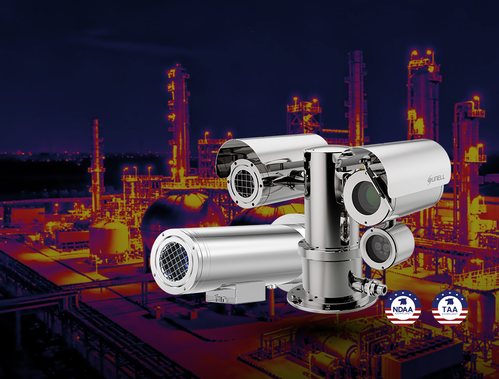 Thermal imaging cameras built for explosive environments, enabling accurate detection and 24/7 monitoring.